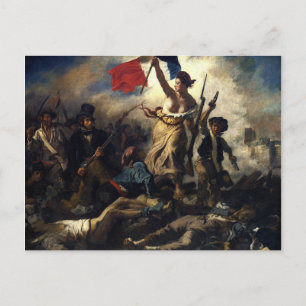 La liberté guidant le peuple postcard