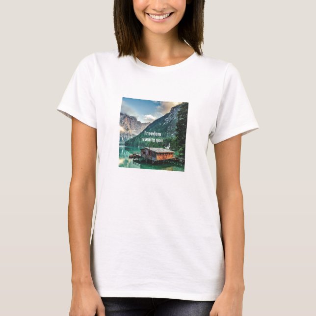 La liberté vous attend (lumière) T-shirt (Devant)