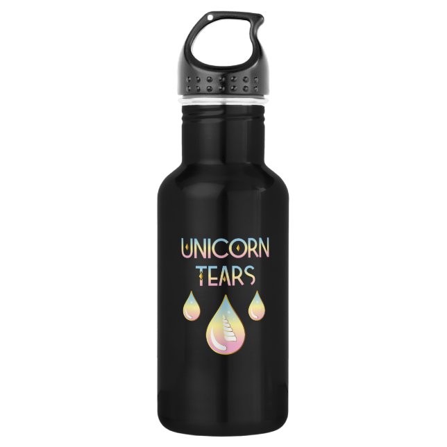 La licorne déchire la bouteille d'eau (Devant)