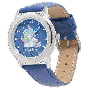 La licorne mignonne de filles ajoutent la montre