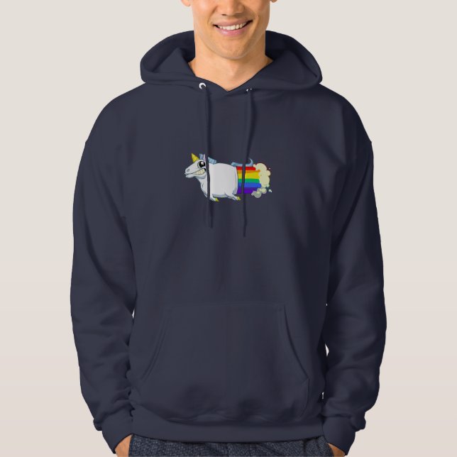 La licorne pète sweat - shirt à capuche (Devant)