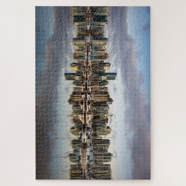 La ligne de Vancouver au Canada Puzzle (Vertical)