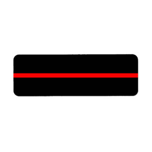 La ligne rouge mince symbolique sur le noir solide