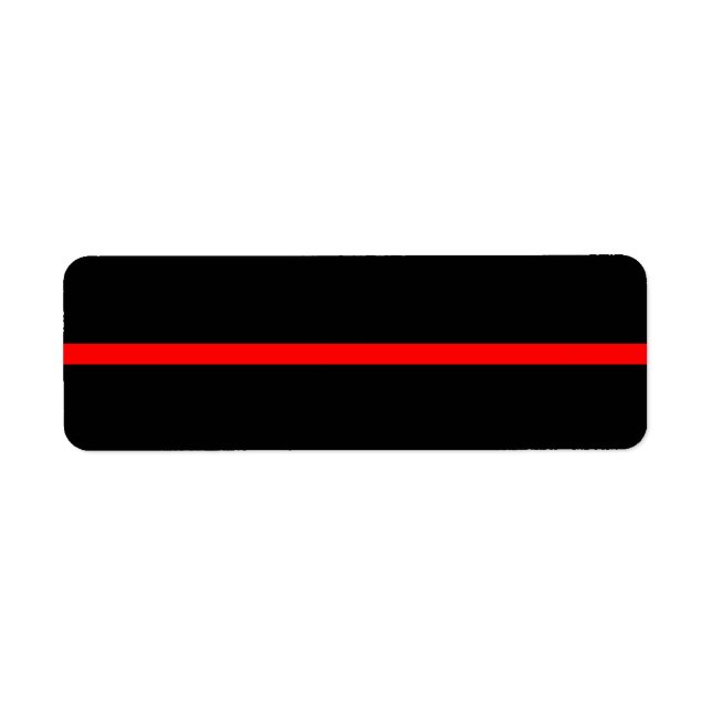 La ligne rouge mince symbolique sur le noir solide (Devant)