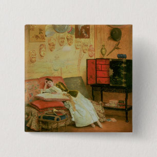 La Liseuse 2 Inch Square Button