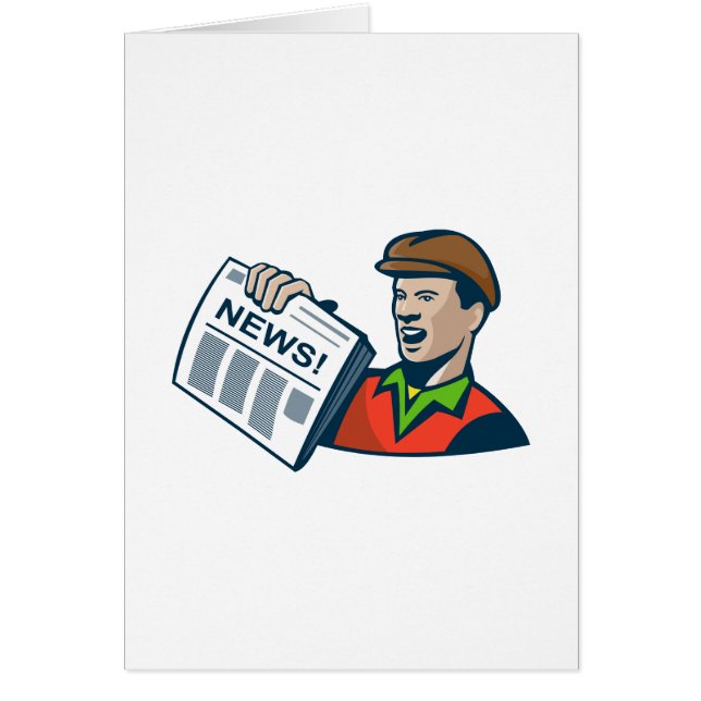 La livraison de journal de vendeur de journaux (Devant)