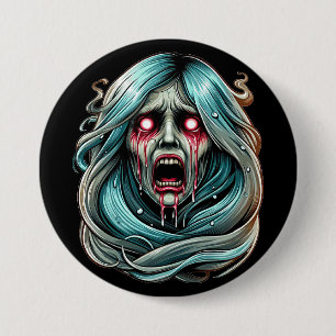 La Llorona weeping ghost Spirit Mexican Folklore 3 Inch Round Button