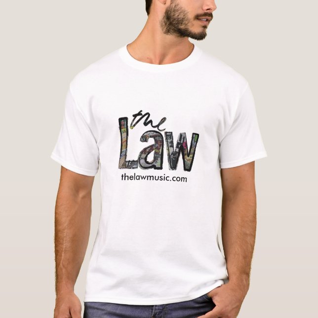 La loi - T-shirt du logo des hommes (Devant)