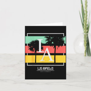 La Los Angeles California  Card