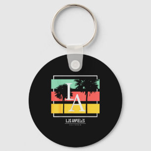 La Los Angeles California  Keychain