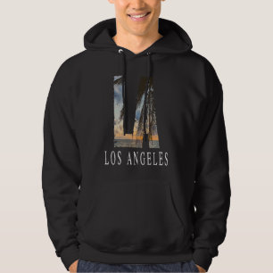 La Los Angeles California Souvenir Beach City West Hoodie