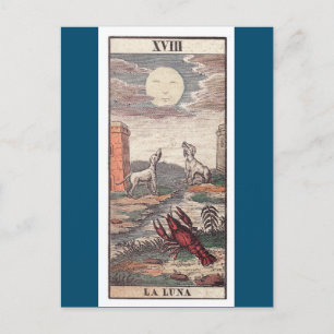 La luna tarot card