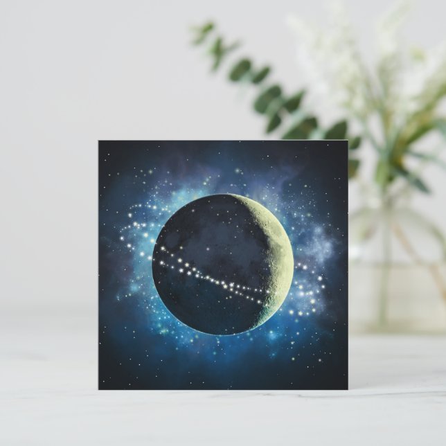 La Lune - Carte de voeux (Debout devant)
