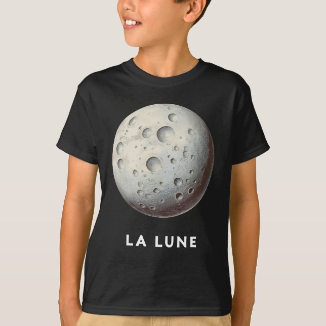 La Lune / Moon - Classic Planet Tee T-Shirt (Front)