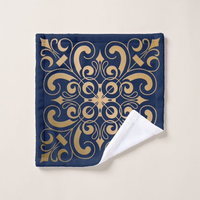 La luxueuse Marine Ornate Gold (Gant de toilette)