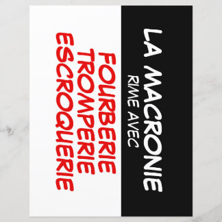 La Macronie Fourberie Tromperie Escroquerie paper2