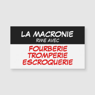La Macronie Tromperie Escroquerie Carte Magnétique