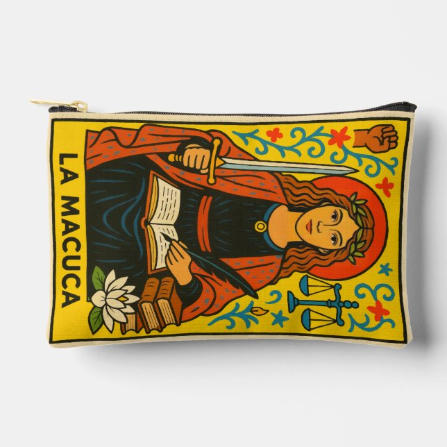 La Macuca Tarot Loteria Card small purse (Front)