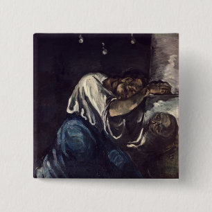 La Madeleine, or La Douleur, c.1869 2 Inch Square Button