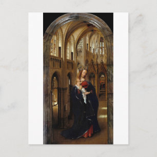 La Madone à l'église de Jan Van Eyck Carte postale