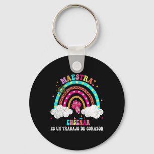 La Maestra Bilingual Spanish Teacher For Women Und Keychain
