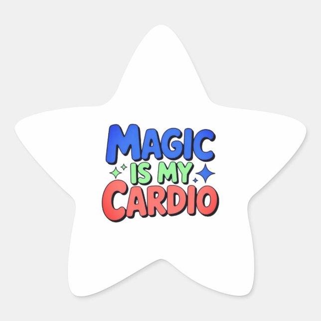La Magie Est Mon Sticker Cardio (Devant)