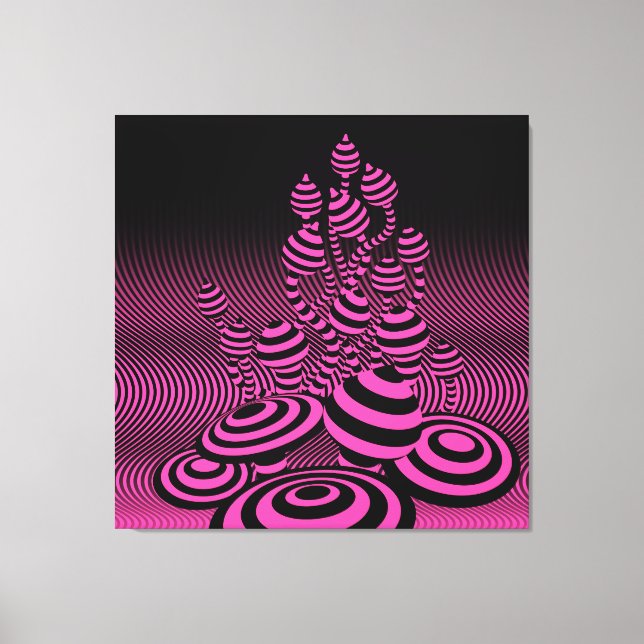 La magie fuchsia au néon de toile géante répand 1m (Recto)