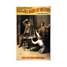 La main du destin Poster du Théâtre Vintage