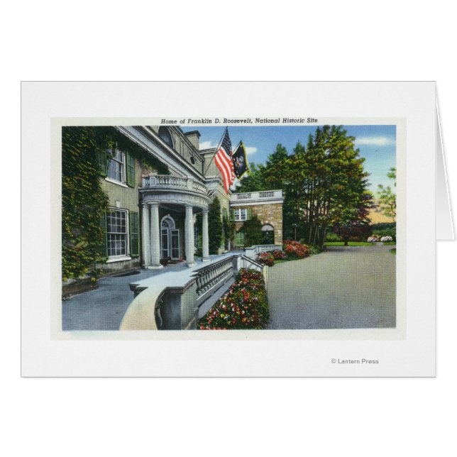 La maison de Franklin D Roosevelt (Devant horizontal)