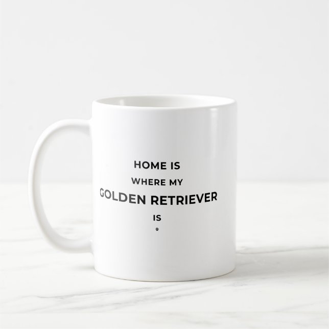 La maison est où... - Mug blanc (Gauche)