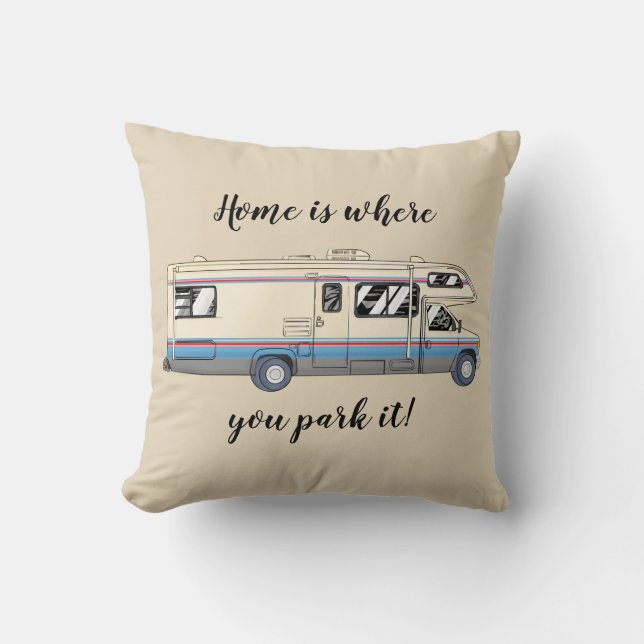 La maison est où vous la garez coussin de (Recto)