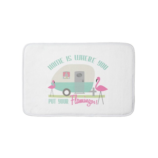 La maison est où vous mettez votre tapis de bain (Devant)