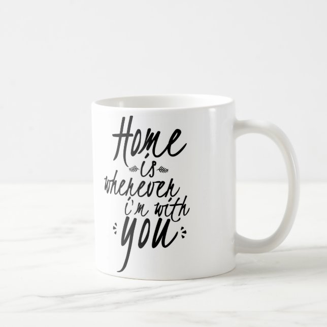 La maison est partout où je suis avec vous tasse (Droite)