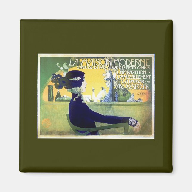 La Maison Moderne Art Noveau Magnet (Front)
