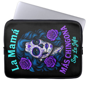La Mamá Más Chingona Funny Spanish Mom Laptop Sleeve