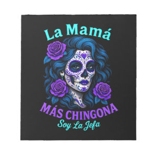 La Mamá Más Chingona Funny Spanish Mom Notepad