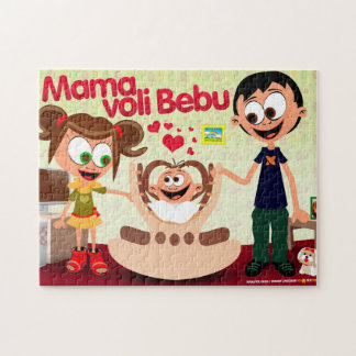 La maman aime le puzzle de bébé (maman Voli Bebu)