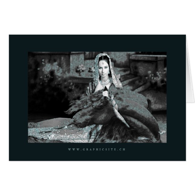 La Mariée - Carte, salutation/note (Devant horizontal)