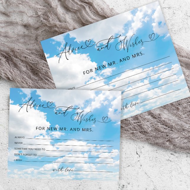 La mariée est sur nuage 9 Conseils et Voeux Cartes (Créateur téléchargé)