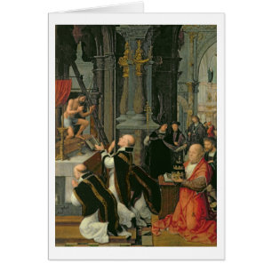 La masse de St Gregory (huile sur la toile)