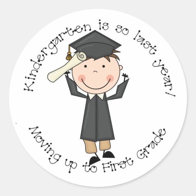 La maternelle Est Si Dernière Année Sticker (Garço (Devant)
