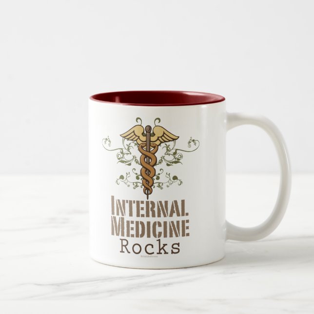 La médecine interne bascule la tasse de caducée (Droit)