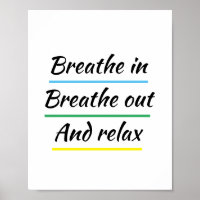 La méditation du yoga respire dans l'air du poster