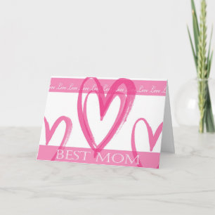 La meilleure carte de Saint-Valentin de maman