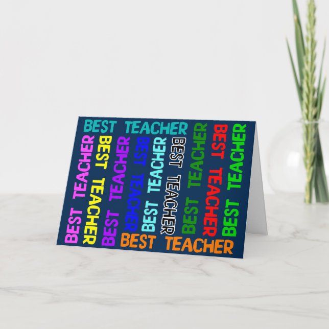 La meilleure carte de voeux de professeur (Devant)