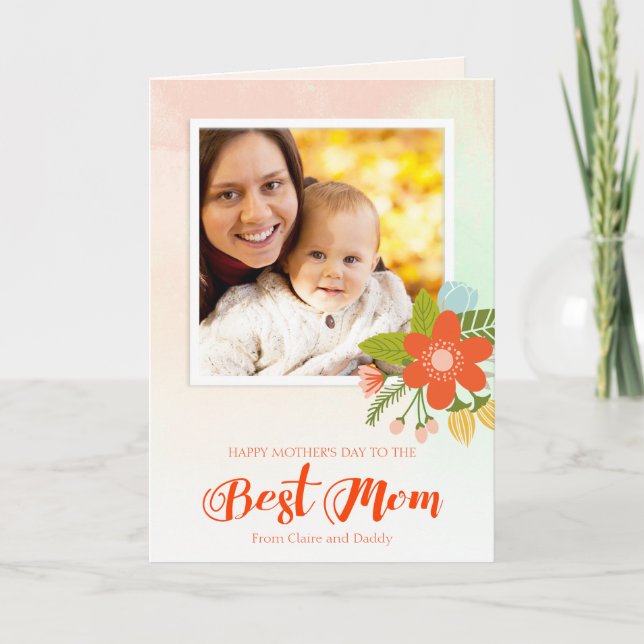 La meilleure maman, carte de voeux faite sur (Devant)