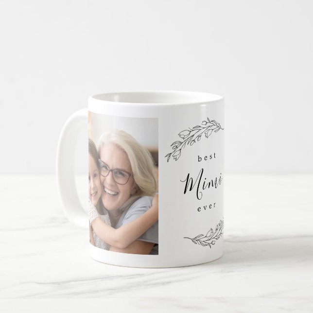 La meilleure tasse de café toujours florale de (Devant gauche)