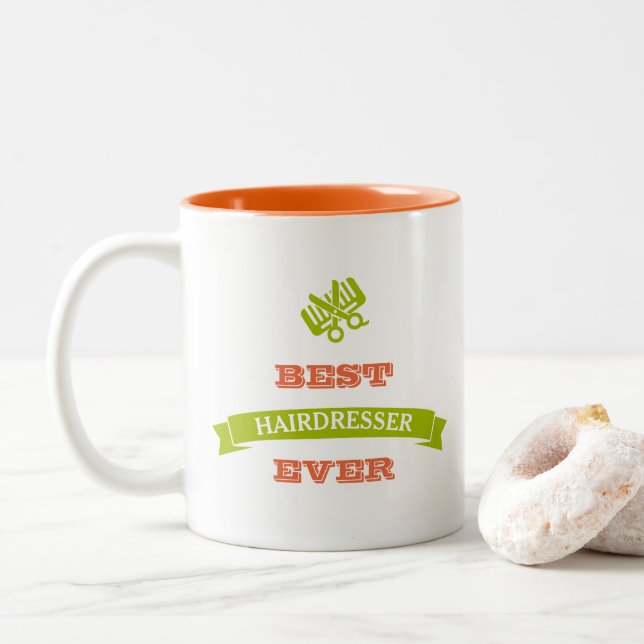 La meilleure tasse de coiffeur de coiffeur jamais (Avec donut)