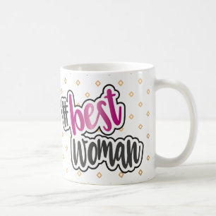 La meilleure tasse de femme avec l'effet rose de