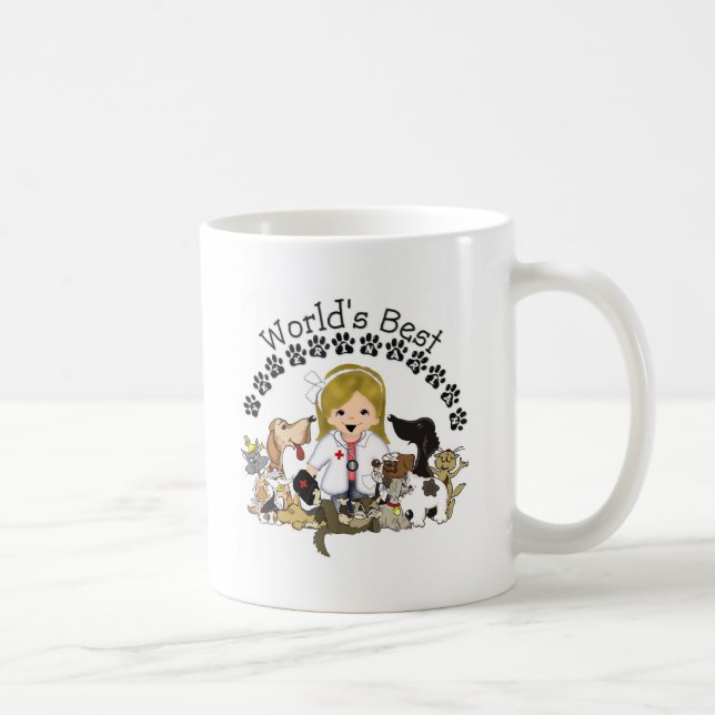 La meilleure tasse vétérinaire du monde - cheveux (Droite)